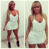 Vestido de franja juju panicat